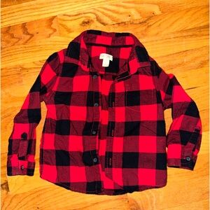 Cat & Jack Button Long Sleeve Shirt